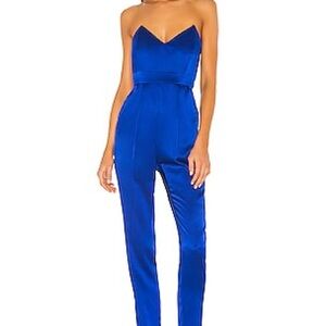 Strapless Plunge Jumpsuit in Cobalt
MICHELLE MASON